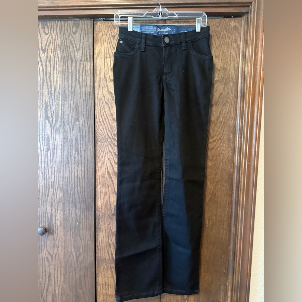 Wrangler Women's Straight Leg Black Jeans